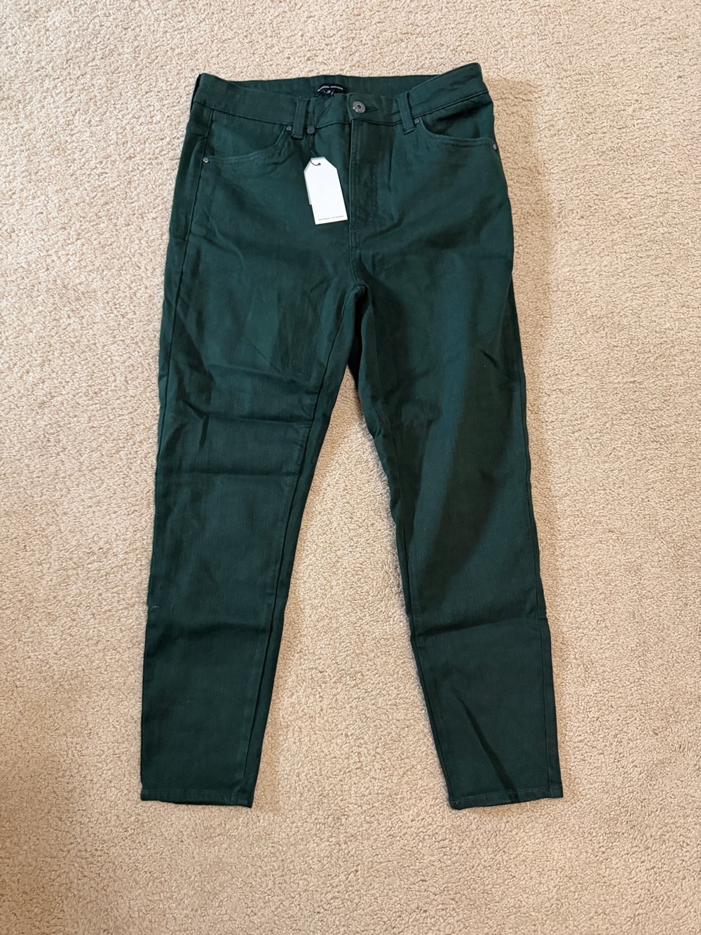 NWT Universal Standard Seine High Rise Skinny Jeans 27” in Forest Green